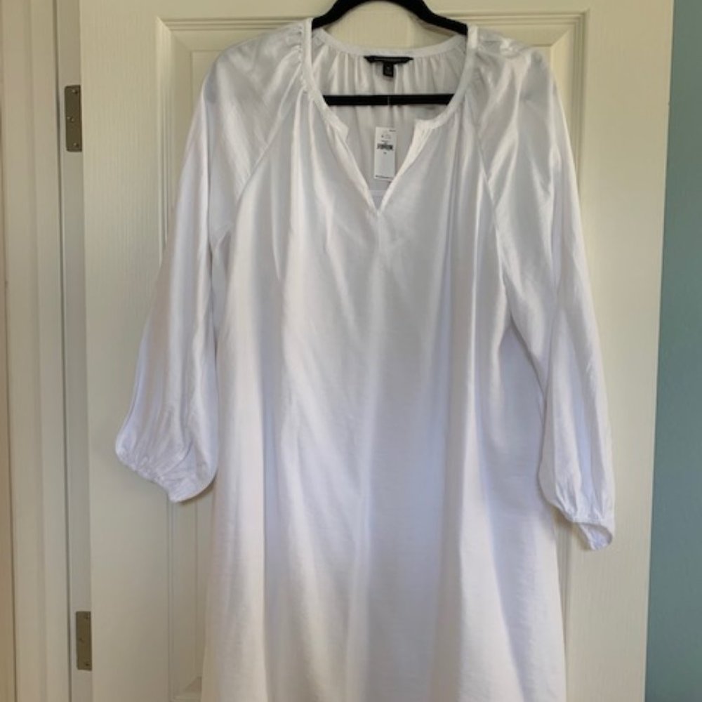 Banana Republic White, Sheath Dress, Medium